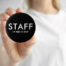 Search for black office badges Staff