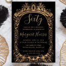 Search for black and gold 60th birthday invitations Adult