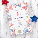 Search for baby boy fourth birthday invitations Patriotic