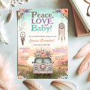 Search for flower peace sign invitations Hippie