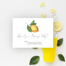 Search for big lemon invitations Watercolor