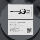 Search for musician business cards Electric guitar