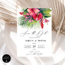 Search for tropical destination invitations Watercolor
