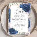 Search for blue and gold 60th birthday invitations Adult