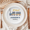 Search for train birthday plates Transportation