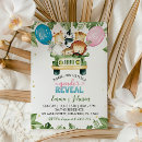 Search for jungle gender reveal invitations Watercolor