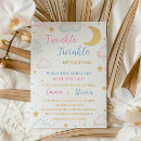 Search for solar system baby shower invitations Watercolor