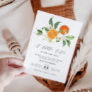 Search for citrus invitations Little cutie