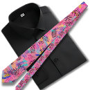 Search for pink and green floral ties Retro