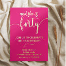 Search for pink birthday invitations Modern