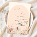 Search for pumpkin bridal shower invitations Boho