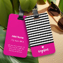 Search for hot pink luggage tags Feminine