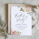 Search for mauve birthday invitations Botanical