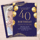 Search for elegant 40th birthday invitations Minimalist