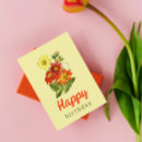 Search for orange flower happy birthday postcards Green