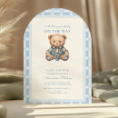 Search for cute teddy bear baby shower invitations Modern