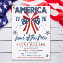 Search for lands invitations Red white and blue