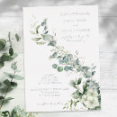 Search for green and silver wedding invitations Sage green leaves