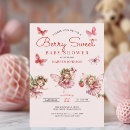 Search for pink strawberry invitations Someone berry sweet
