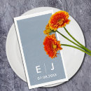 Search for dusty blue wedding table decor Initials