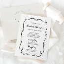 Search for frame bridal shower invitations Simple