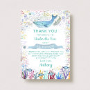 Search for under the sea thank you cards Whale