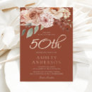 Search for female 50th birthday invitations Rose gold
