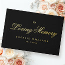 Search for funeral guest books Black