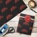 Search for red and black and white wrapping paper Floral