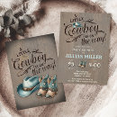 Search for wild baby shower invitations Cowboy