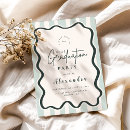Search for green graduation invitations Stripes