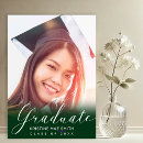 Search for green and white graduation invitations Simple