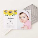 Search for sunflower photo birthday invitations Little sunflower turning one