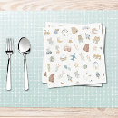 Search for baby boy shower napkins Watercolor