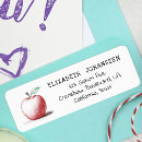 Search for red white black return address labels Simple