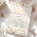 Search for wildflower baby shower invitations Baby in bloom