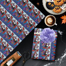 Search for purple skulls wrapping paper Sugar skull