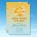 Search for sunshine baby shower invitations Cute whimsical