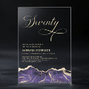 Search for purple 70th birthday invitations For her