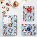 Search for christmas wreath wrapping paper Blue