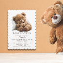 Search for adorable baby shower invitations Teddy bear