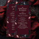 Search for black red wedding programmes Elegant