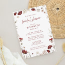 Search for fall floral bridal shower invitations Elegant