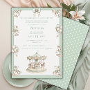 Search for sage green baby shower invitations Whimsical