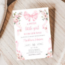 Search for preppy baby shower invitations Pink bow