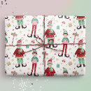 Search for elf christmas wrapping paper Cute