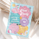 Search for retro pool party invitations Tropical