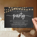 Search for blackboard wedding invitations String lights