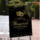 Search for masquerade party decor Black and gold