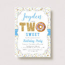 Search for doughnut 2nd birthday invitations Sprinkles